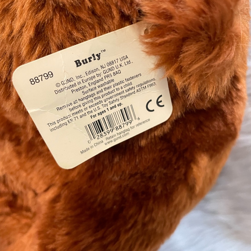Vintage Gund Plush Burly Bear - Picture 3 of 7